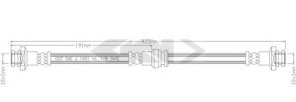 SPIDAN 38701 Гальмівний шланг