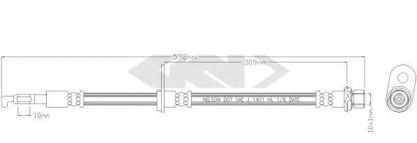 SPIDAN 338586 Гальмівний шланг