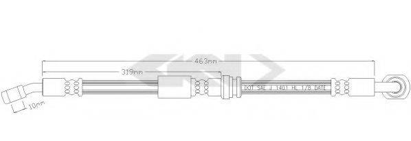 SPIDAN 338722 Гальмівний шланг
