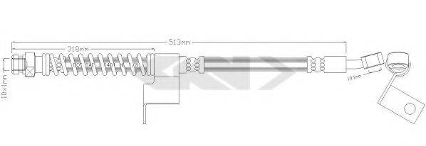 SPIDAN 339588 Гальмівний шланг