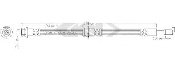 SPIDAN 339998 Гальмівний шланг