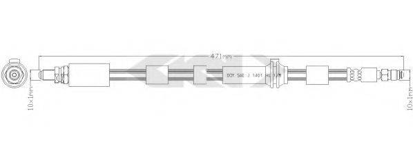 SPIDAN 340450 Гальмівний шланг