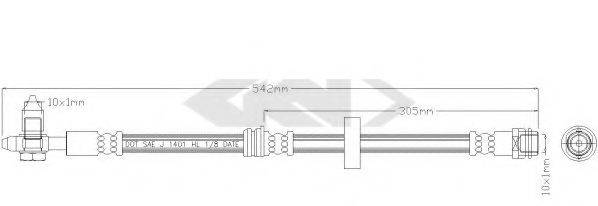 SPIDAN 339683 Гальмівний шланг