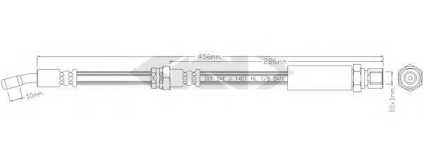 SPIDAN 339738 Гальмівний шланг