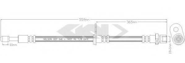 SPIDAN 339406 Гальмівний шланг