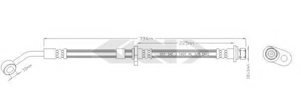 SPIDAN 340214 Гальмівний шланг