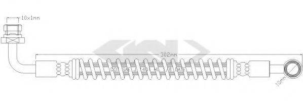 SPIDAN 340309 Гальмівний шланг