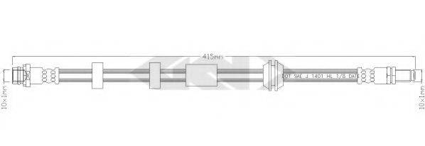SPIDAN 339969 Гальмівний шланг