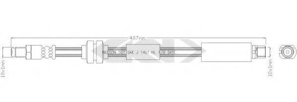 SPIDAN 339600 Гальмівний шланг
