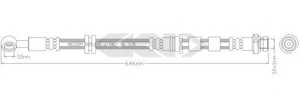 SPIDAN 340026 Гальмівний шланг