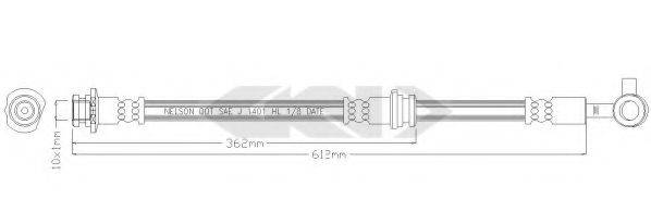 SPIDAN 340042 Гальмівний шланг