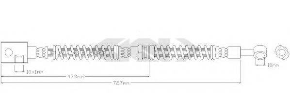 SPIDAN 340062 Гальмівний шланг