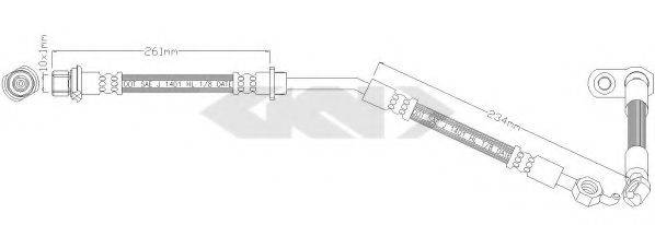 SPIDAN 340414 Гальмівний шланг