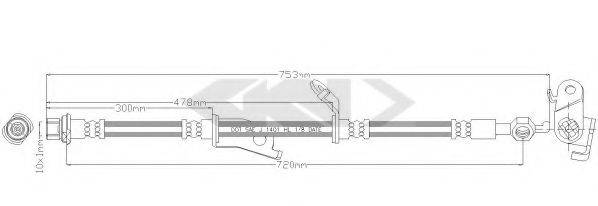 SPIDAN 340415 Гальмівний шланг