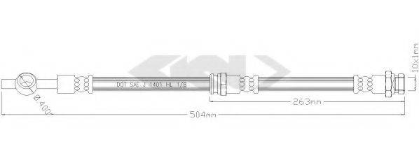 SPIDAN 340255 Гальмівний шланг