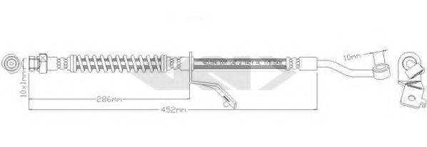 SPIDAN 340474 Гальмівний шланг