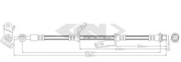 SPIDAN 340386 Гальмівний шланг