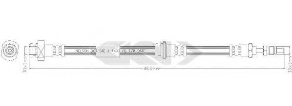 SPIDAN 340351 Гальмівний шланг