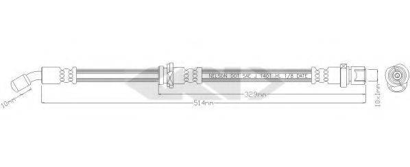 SPIDAN 340373 Гальмівний шланг