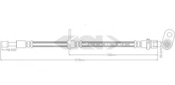 SPIDAN 340680 Гальмівний шланг