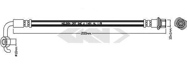 SPIDAN 340689 Гальмівний шланг