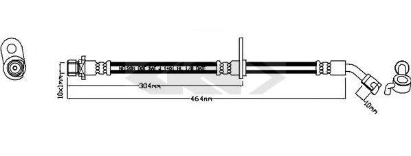 SPIDAN 340712 Гальмівний шланг