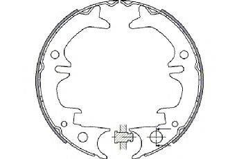 SPIDAN 33973 Комплект гальмівних колодок, стоянкова гальмівна система