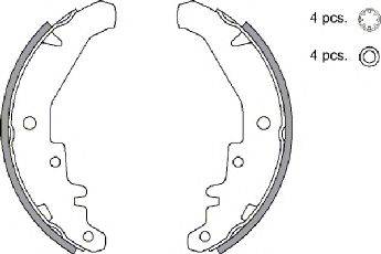 SPIDAN 33919 Комплект гальмівних колодок