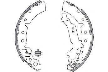 SPIDAN 33968 Комплект гальмівних колодок