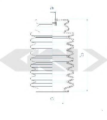 RENAULT 77 00 774 566 Пильовик, рульове управління
