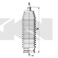 SPIDAN 83880 Пильовик, рульове управління