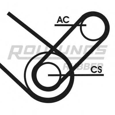 ROULUNDS RUBBER 4K0874T1 Полікліновий ремінний комплект