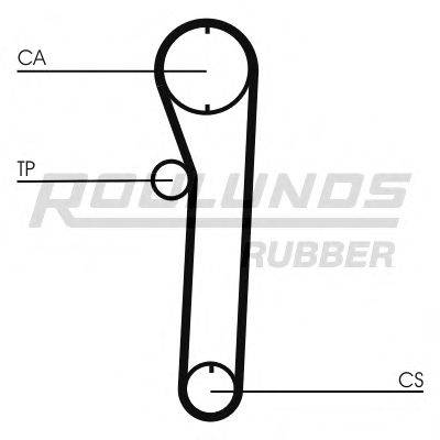 ROULUNDS RUBBER RR1337 Ремінь ГРМ