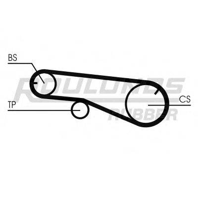 ROULUNDS RUBBER RR1046K1 Комплект ременя ГРМ