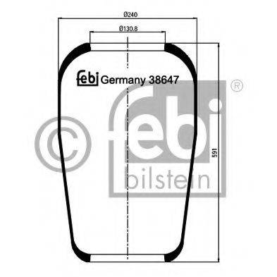 FEBI BILSTEIN 38647 Кожух пневматичної ресори