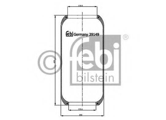 FEBI BILSTEIN 39149 Кожух пневматичної ресори