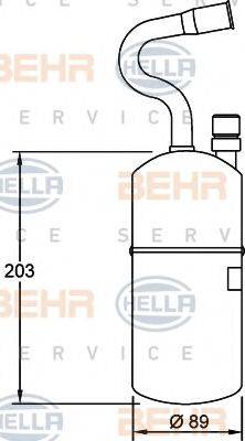 BEHR HELLA SERVICE 8FT351192021 Осушувач, кондиціонер