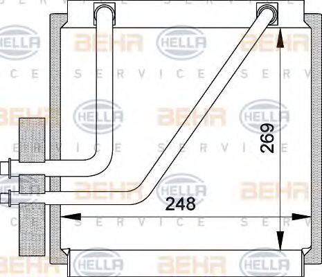 BEHR HELLA SERVICE 8FV351210641 Випарник, кондиціонер