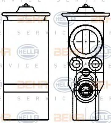 BEHR HELLA SERVICE 8UW351234531 Розширювальний клапан, кондиціонер