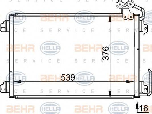 BEHR HELLA SERVICE 8FC351300511 Конденсатор, кондиціонер