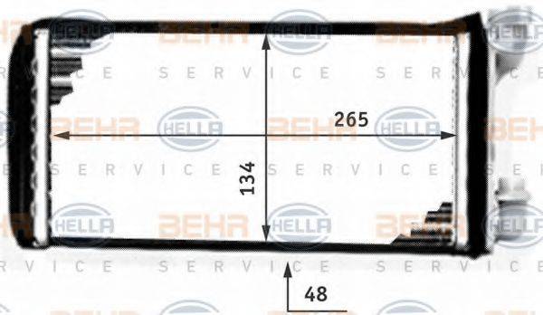 BEHR HELLA SERVICE 8FH351311431 Теплообмінник, опалення салону