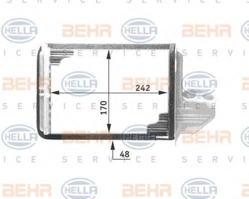 BEHR HELLA SERVICE 8FH351311661 Теплообмінник, опалення салону