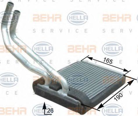 BEHR HELLA SERVICE 8FH351315271 Теплообмінник, опалення салону