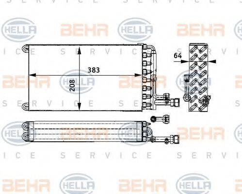 BEHR HELLA SERVICE 8FV351330081 Випарник, кондиціонер