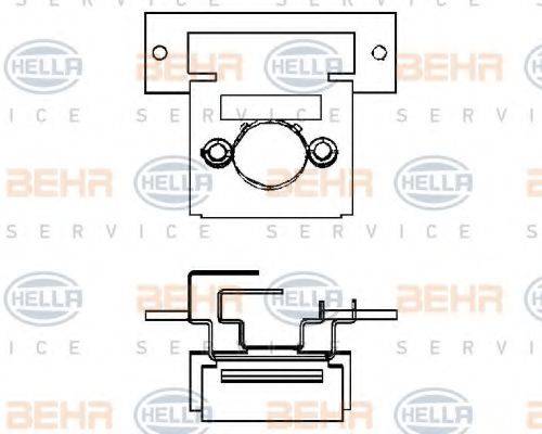 BEHR HELLA SERVICE 9ML351332061 Опір, вентилятор салону