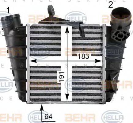 BEHR HELLA SERVICE 8ML376700101 Інтеркулер