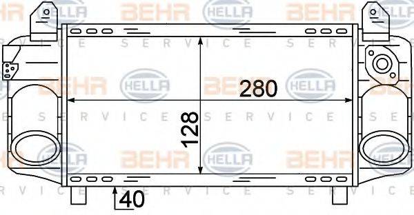 BEHR HELLA SERVICE 8ML376723421 Інтеркулер