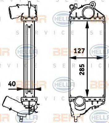 BEHR HELLA SERVICE 8ML376723441 Інтеркулер