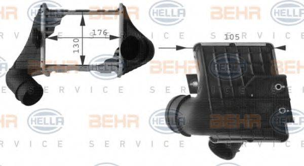 BEHR HELLA SERVICE 8ML376724451 Інтеркулер