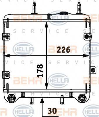 BEHR HELLA SERVICE 8MO376726071 масляний радіатор, моторне масло